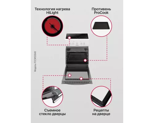 Кухонная плита Hansa FCCW53040