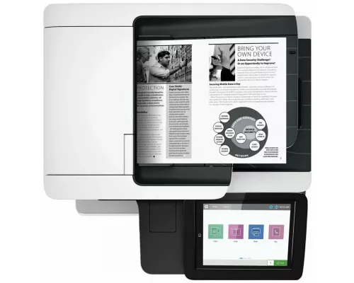 МФУ лазерное HP LaserJet Enterprise M528f, лазерный принтер/сканер/копир ( A4, 1200 dpi, 43ppm, 1.75GB, 500GB HDD, 2trays 100+550, ADF 100, Duplex, Stepler, USB/GigEth)