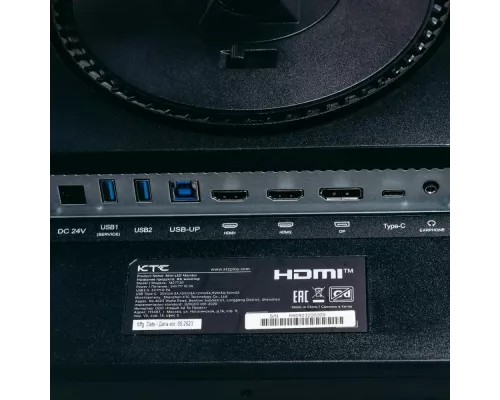 Монитор 27"; KTC M27T20 Black (HVA, 2560x1440, HDMI+HDMI+DP+Type C 90W, USB 3.0 (1 in/2 out), 1 ms, 178°/178°, 350 cd/m, 4000:1, 165Hz, FreeSync/G-Sync, Pivot, HDR1000, MM)