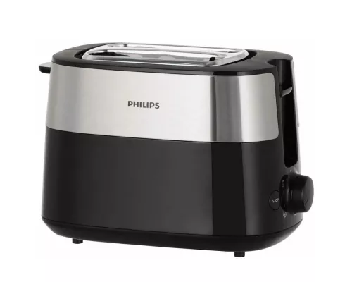 Тостер Philips HD2516 830Вт черный/стальной