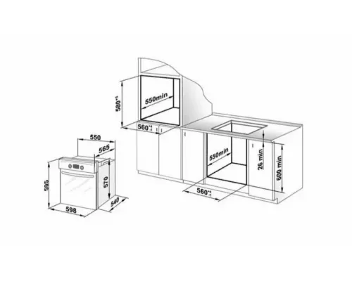Духовой шкаф GEFEST ЭДВ ДА 622-02 К152 белый рисунок "мрамор"