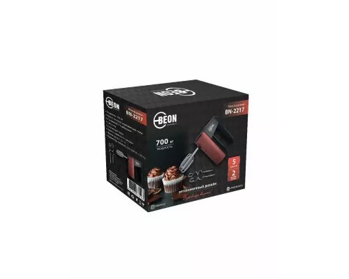 Миксер BEON BN-2217 красный/черный