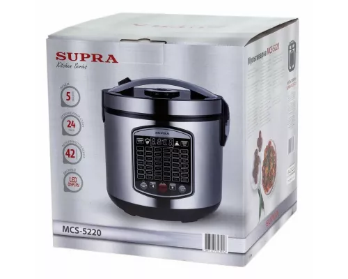 Мультиварка Supra MCS-5220 5л 860Вт серебристый