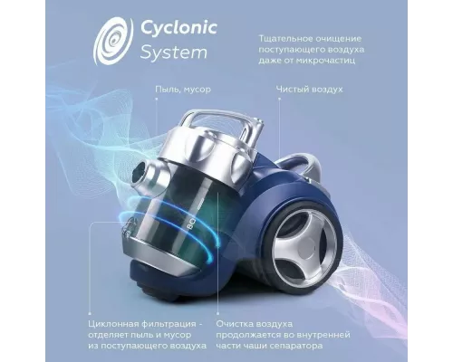 Пылесос BQ VC2024MC Blue-Gray