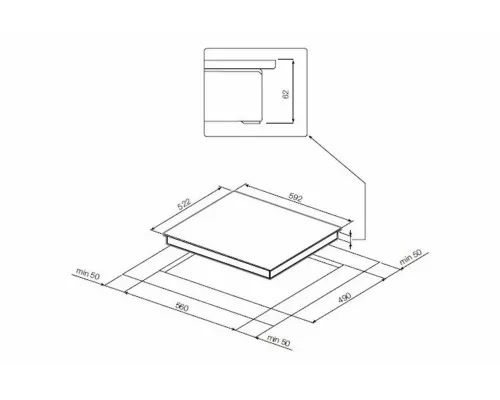 Варочная поверхность Graude IK 60.1 E черный/стальной