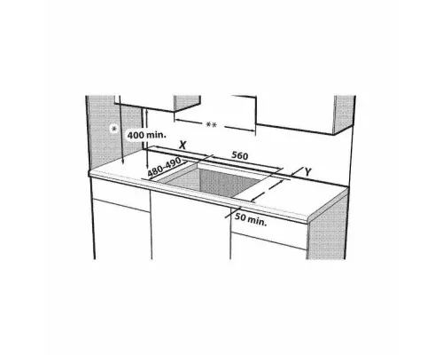 Варочная поверхность Indesit THPM 641 W/BK/I черный