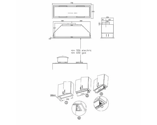 Встраиваемая вытяжка Korting KHI 9997 GB